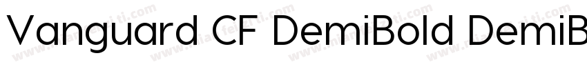 Vanguard CF DemiBold DemiBold字体转换
